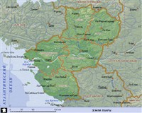 Луары земли (географическая карта)