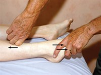 МАССАЖ ГОЛЕНОСТОПНОГО СУСТАВА (растирание)