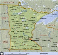 МИННЕСОТА (географическая карта)