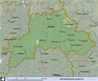 МОГИЛЕВСКАЯ ОБЛАСТЬ (географическая карта) (2)