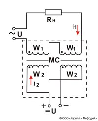 Магнитный усилитель (схема)