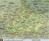 Мадхья-Прадеш (географическая карта)