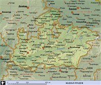 Мадхья-Прадеш (географическая карта)