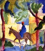 Маке Огюст (Верхом на осле)