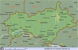 Марийская республика (географическая карта)