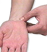 Массаж Шиацу при курсовом лечении мигрени (3-ий день лечения)