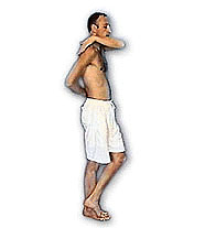 Массаж после контрастного душа. упражнение 1