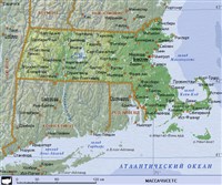 Массачусетс (географическая карта)