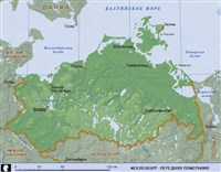 Мекленбург-Передняя Померания (географическая карта)