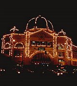 Мельбурн (вокзал ночью)