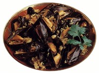 Мидии горячие с тмином