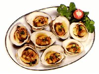 Моллюски с соево-кунжутным соусом