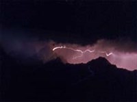 Молния (в горах)