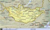 Монголия (географическая карта)