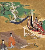 Мурасаки сикибу (иллюстрация к Пятой главе)