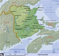 НЬЮ-БРАНСУИК (географическая карта)