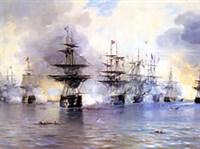 Наваринское сражение (картина Блинова)