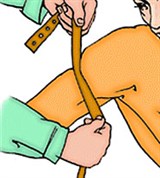 Наложение жгута на плечо