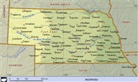 Небраска (географическая карта)