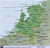 Нидерланды (географическая карта)