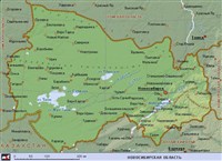 Новосибирская область (географическая карта)