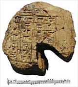 Нотное письмо (табличка)