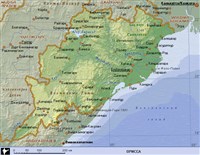 ОРИССА (географическая карта)