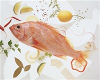 Окунь морской запеченный