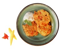 Оладьи кукурузные с перцем