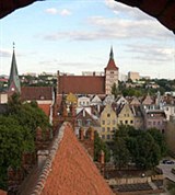 Ольштын (вид на костелы)