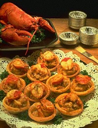 Омары с тарталетками