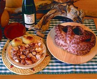 Осьминог жареный