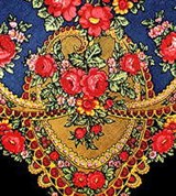 Павло-Посадские Набивные платки (К. Зиновьева. Фрагмент рисунка шали)