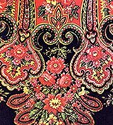 Павло-Посадские Набивные платки (фрагмент рисунка шали)