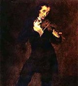 Паганини Никколо (портрет работы Делакруа)