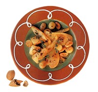 Пастернак тушеный с миндалем