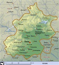 Пекин (географическая карта)