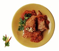 Перец фаршированный (испанская кухня)