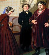 Перов Василий Григорьевич (Приезд гувернантки в купеческий дом)