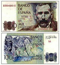 Песета Испанская (1000). 1979 г