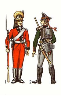 Пионеры (пионер 1786-96 гг. и рядовой 1-го Пионерского полка 1812 г.)