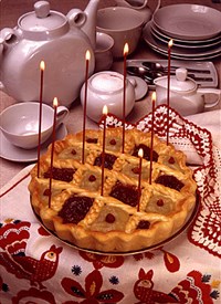 Пирог московский с вареньем