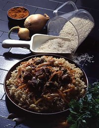 Плов из баранины с барбарисом