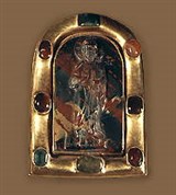 Поделочные камни (образок с камеей из оникса)