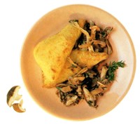 Полента с грибами