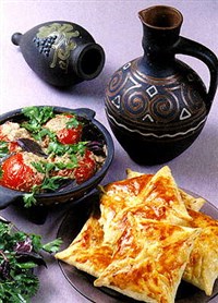 Помидоры в ореховом соусе