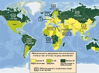РЕЧНОЙ СТОК (обеспеченность населения, географическая карта)