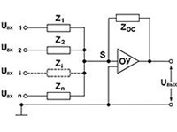РЕШАЮЩИЙ УСИЛИТЕЛЬ (схема)