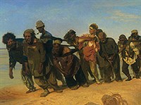 Репин Илья Ефимович (Бурлаки на Волге)