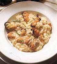 Ризотто с мидиями